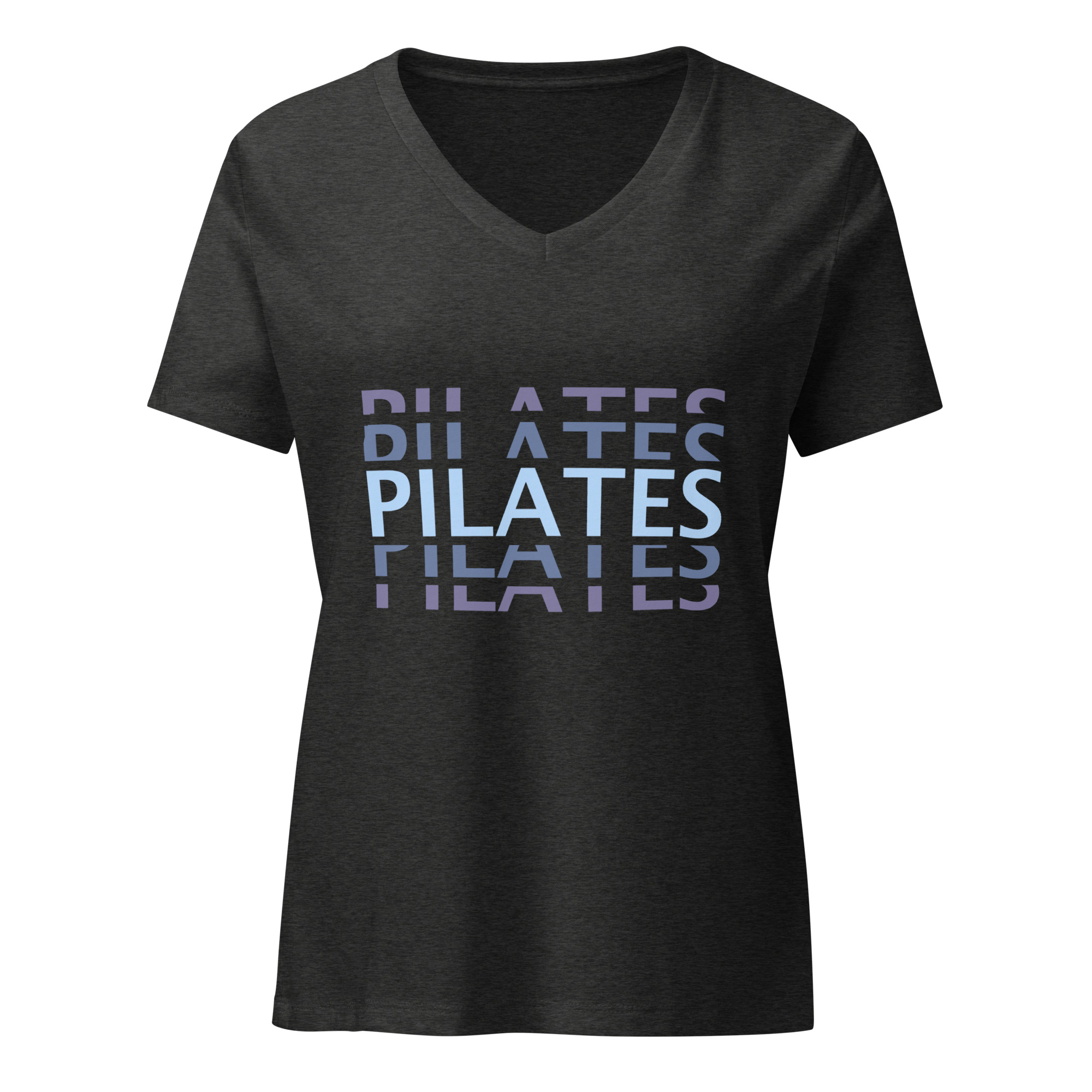 Pilates Excited - Women’s relaxed v-neck t-shirt - Image 9