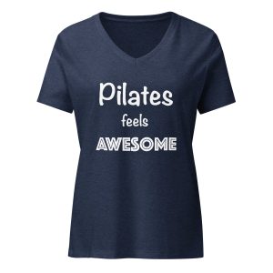 Pilates Feels Awesome - Women’s relaxed v-neck t-shirt